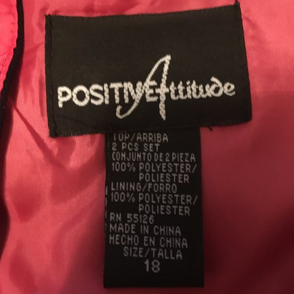 Vintage Positive Attitude Navy Blue 2pc. Pantsuit - Picture 9 of 11